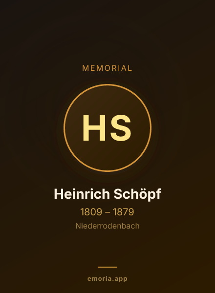 Memorial portrait of Heinrich Schöpf