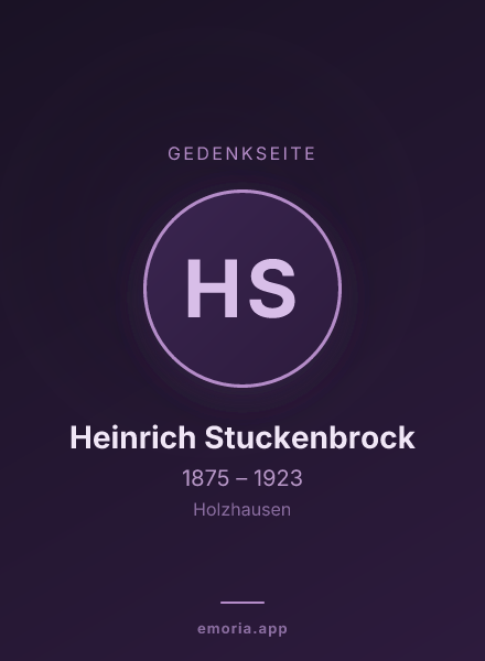 Gedenkportrait von Heinrich Stuckenbrock