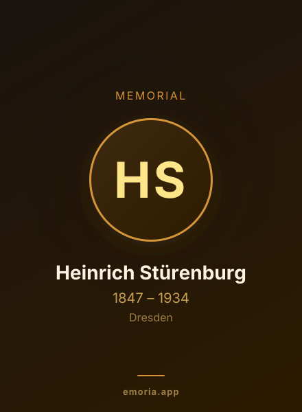 Memorial portrait of Heinrich Stürenburg