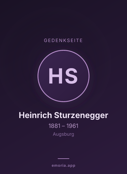 Gedenkportrait von Heinrich Sturzenegger