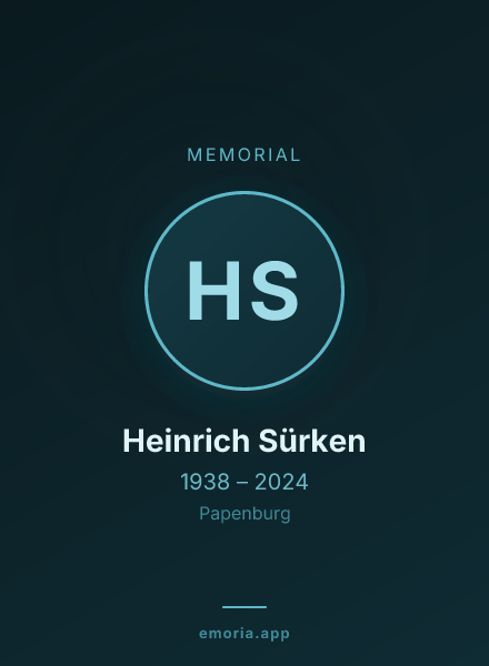 Memorial portrait of Heinrich Sürken