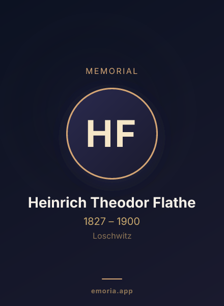 Memorial portrait of Heinrich Theodor Flathe