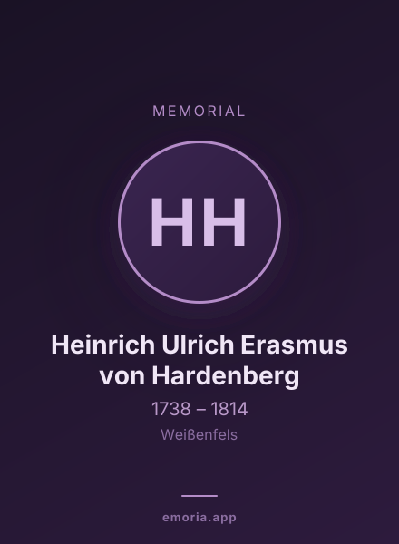 Memorial portrait of Heinrich Ulrich Erasmus von Hardenberg