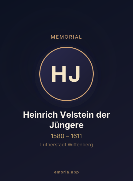 Memorial portrait of Heinrich Velstein der Jüngere