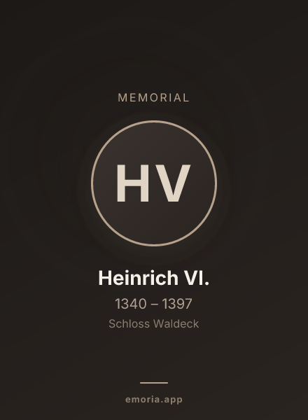 Memorial portrait of Heinrich VI.