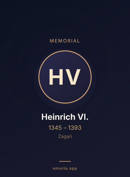 Memorial portrait of Heinrich VI.