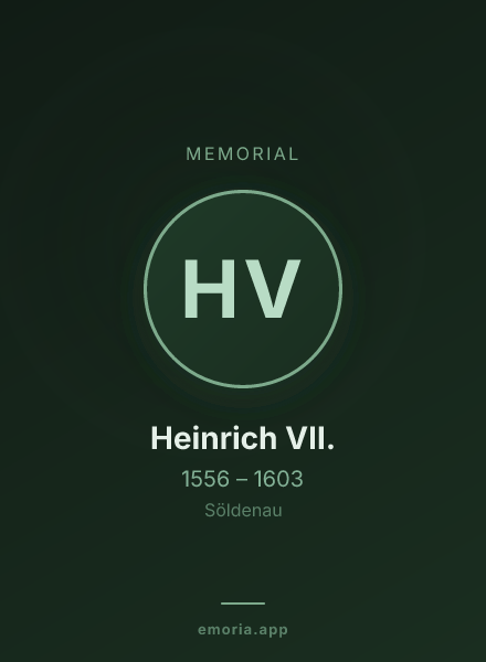 Memorial portrait of Heinrich VII.