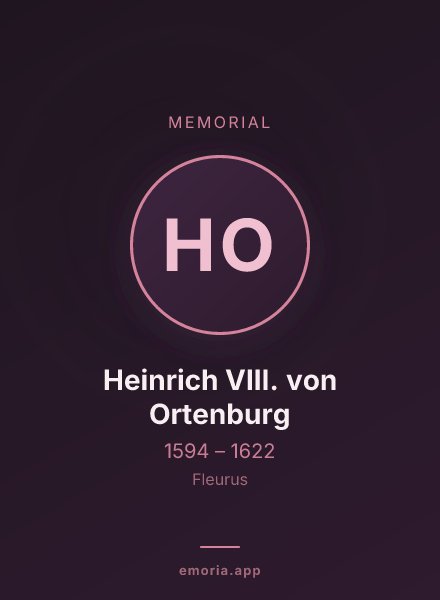 Memorial portrait of Heinrich VIII. von Ortenburg