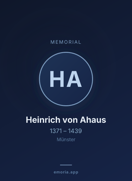 Memorial portrait of Heinrich von Ahaus
