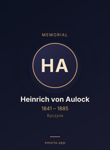 Memorial portrait of Heinrich von Aulock