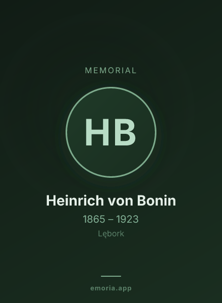 Memorial portrait of Heinrich von Bonin