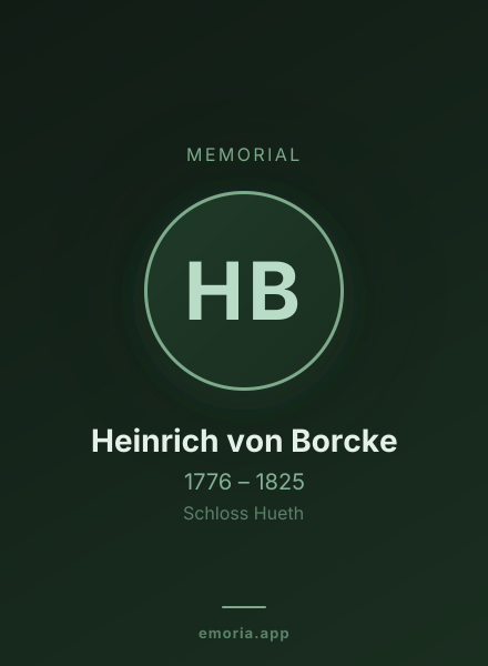 Memorial portrait of Heinrich von Borcke