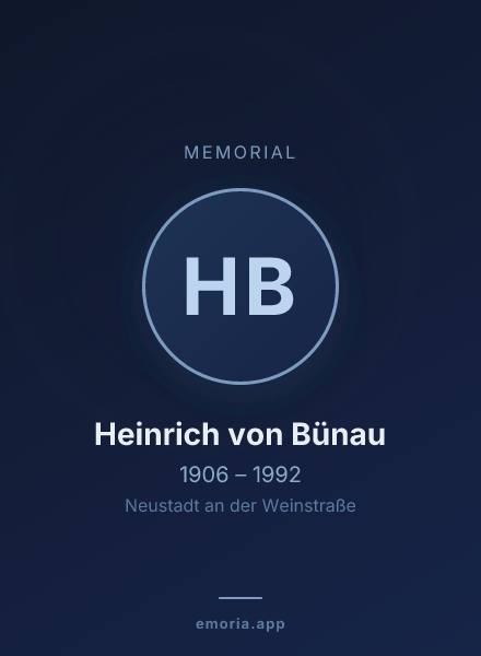 Memorial portrait of Heinrich von Bünau