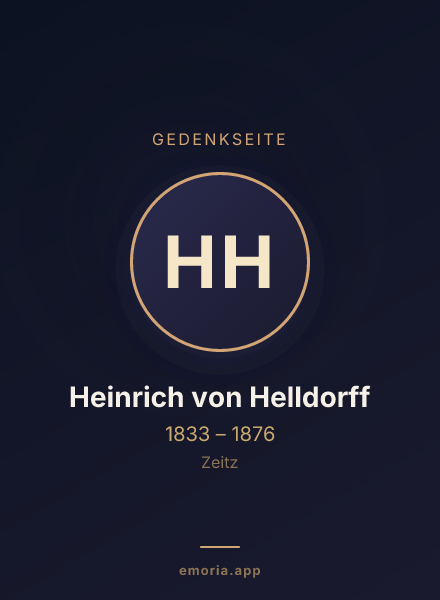 Gedenkportrait von Heinrich von Helldorff