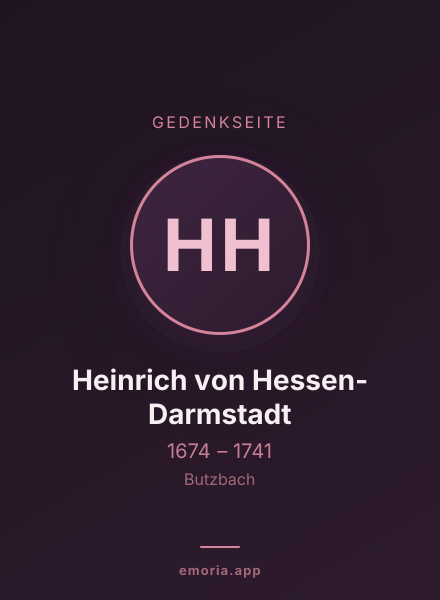 Gedenkportrait von Heinrich von Hessen-Darmstadt