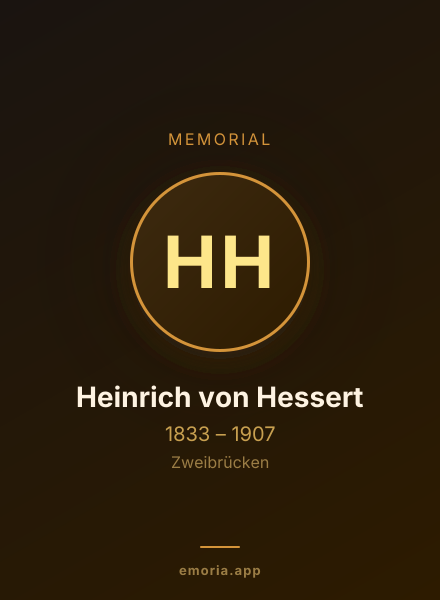 Memorial portrait of Heinrich von Hessert
