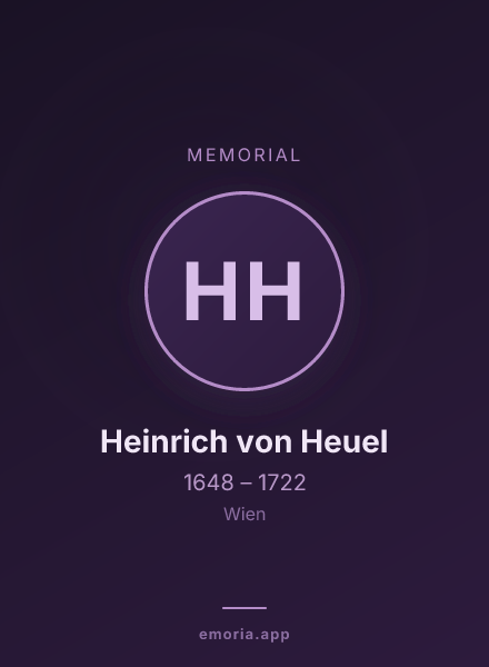 Memorial portrait of Heinrich von Heuel