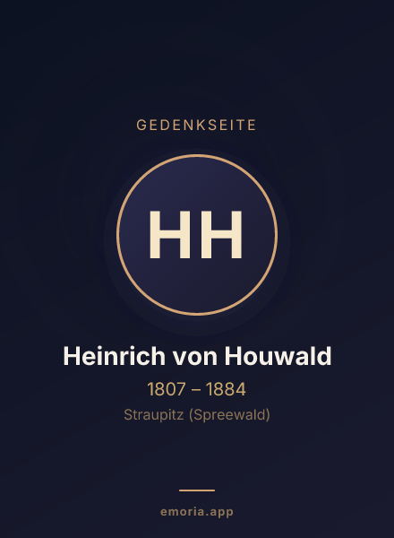 Gedenkportrait von Heinrich von Houwald