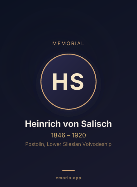 Memorial portrait of Heinrich von Salisch