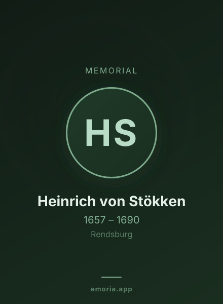 Memorial portrait of Heinrich von Stökken