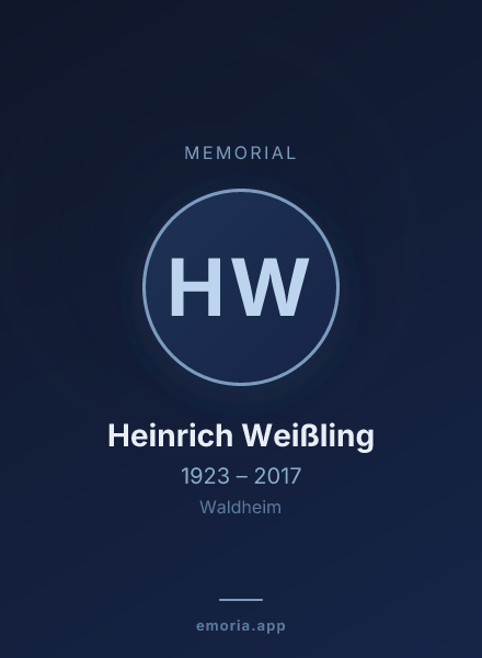 Memorial portrait of Heinrich Weißling