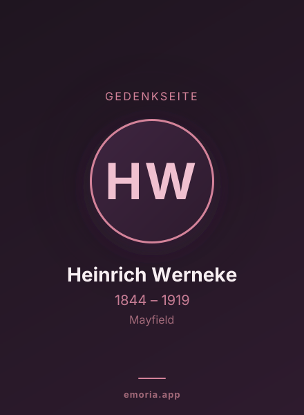 Gedenkportrait von Heinrich Werneke