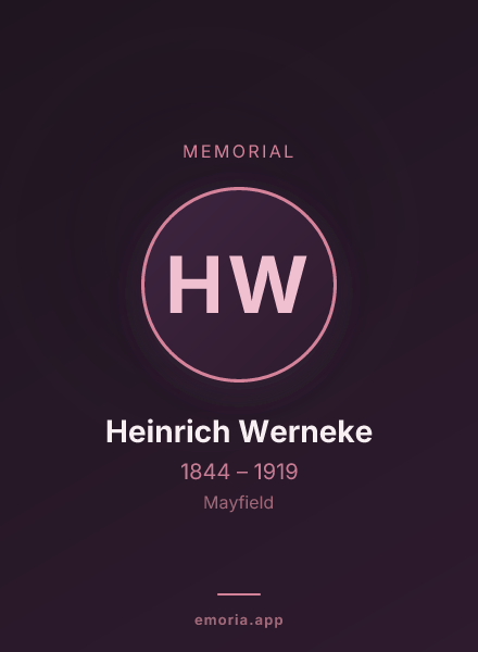 Memorial portrait of Heinrich Werneke