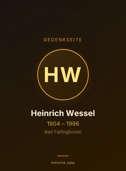 Gedenkportrait von Heinrich Wessel