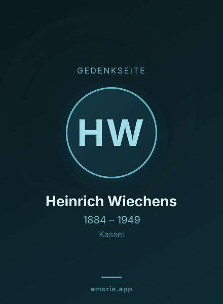 Gedenkportrait von Heinrich Wiechens
