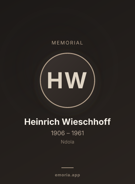 Memorial portrait of Heinrich Wieschhoff