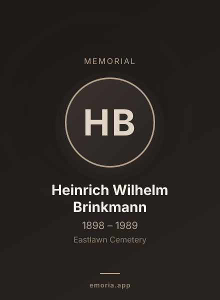 Memorial portrait of Heinrich Wilhelm Brinkmann