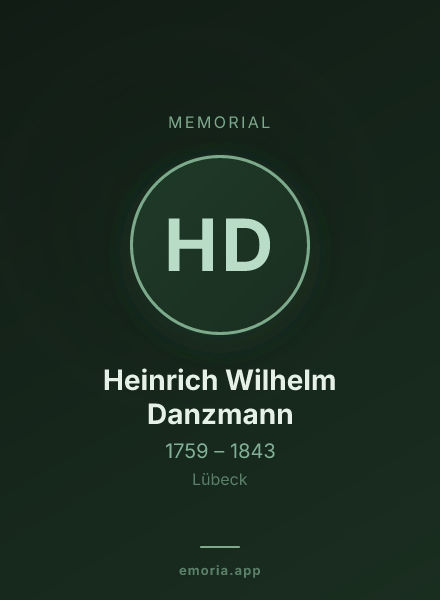 Memorial portrait of Heinrich Wilhelm Danzmann