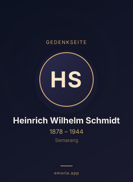 Gedenkportrait von Heinrich Wilhelm Schmidt