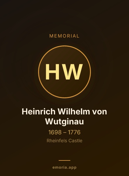 Memorial portrait of Heinrich Wilhelm von Wutginau