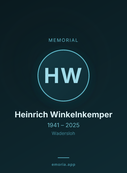 Memorial portrait of Heinrich Winkelnkemper