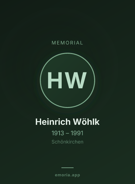 Memorial portrait of Heinrich Wöhlk