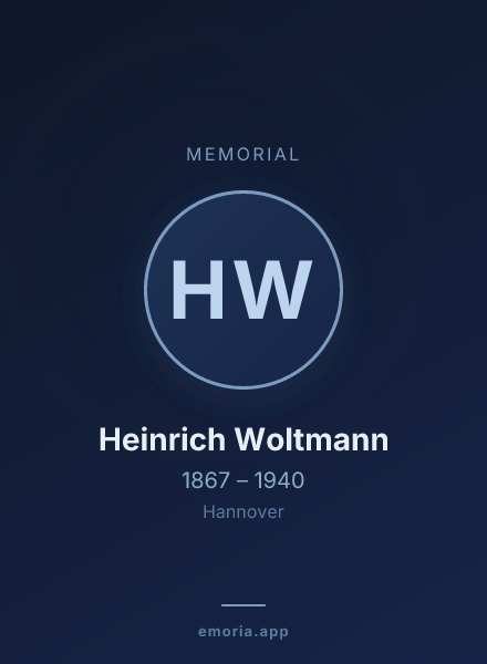 Memorial portrait of Heinrich Woltmann