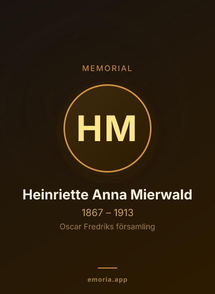 Memorial portrait of Heinriette Anna Mierwald