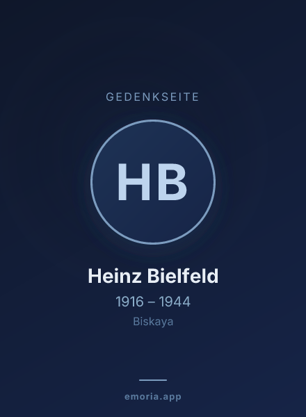 Gedenkportrait von Heinz Bielfeld