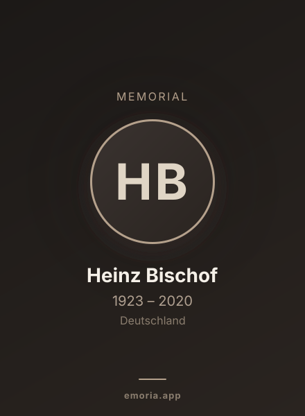 Memorial portrait of Heinz Bischof