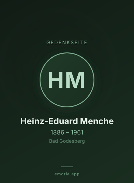 Gedenkportrait von Heinz-Eduard Menche
