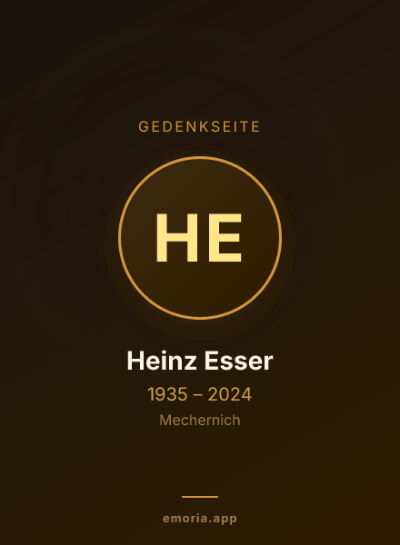 Gedenkportrait von Heinz Esser