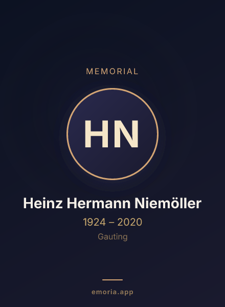 Memorial portrait of Heinz Hermann Niemöller