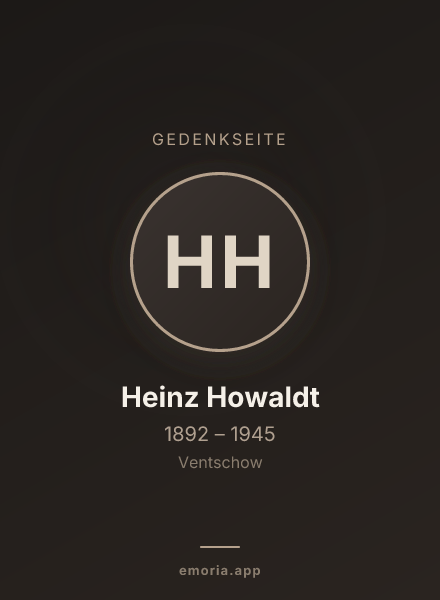 Gedenkportrait von Heinz Howaldt