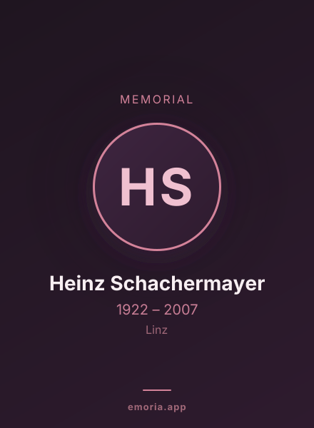 Memorial portrait of Heinz Schachermayer