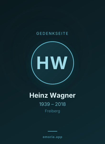 Gedenkportrait von Heinz Wagner