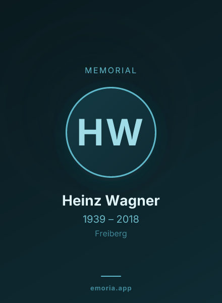 Memorial portrait of Heinz Wagner