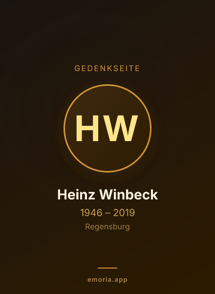 Gedenkportrait von Heinz Winbeck
