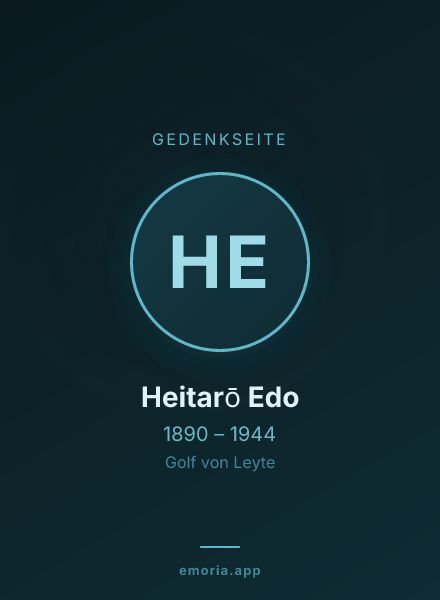 Gedenkportrait von Heitarō Edo