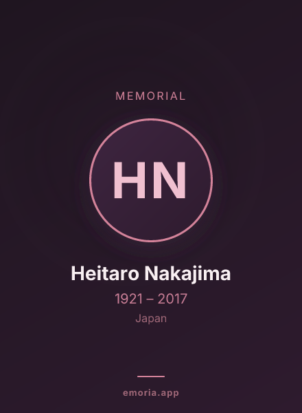 Memorial portrait of Heitaro Nakajima